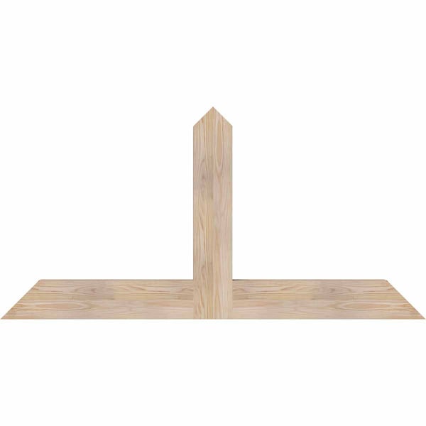 Ekena Millwork Portland Smooth Timber Gable Bracket, Douglas Fir, 60"W x 30"H x 3 1/2"D x 5 1/2"F, 12/12 Pitch GBW060X30X0406POR00SDF - main
